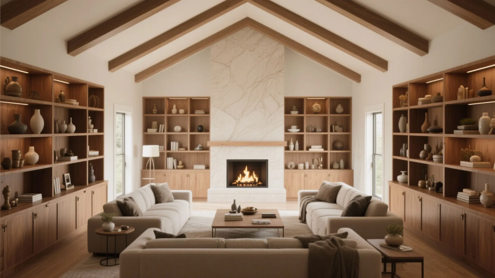 4. Built-In Shelving Units