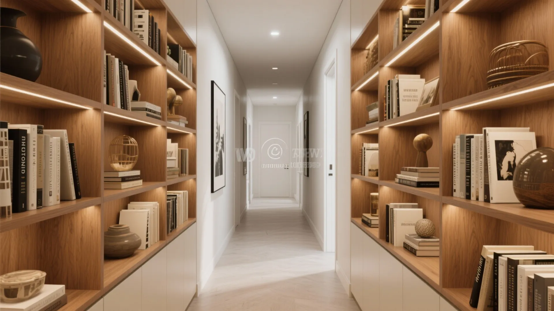 Built-in shelving elegance