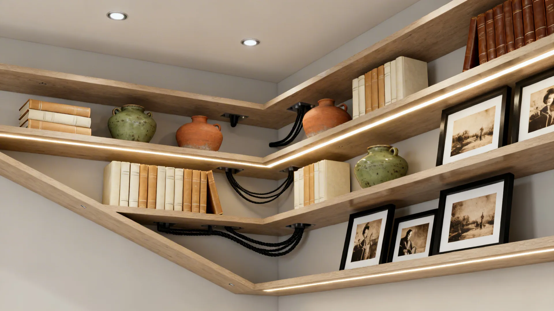 3. Built-in Shelving and Display