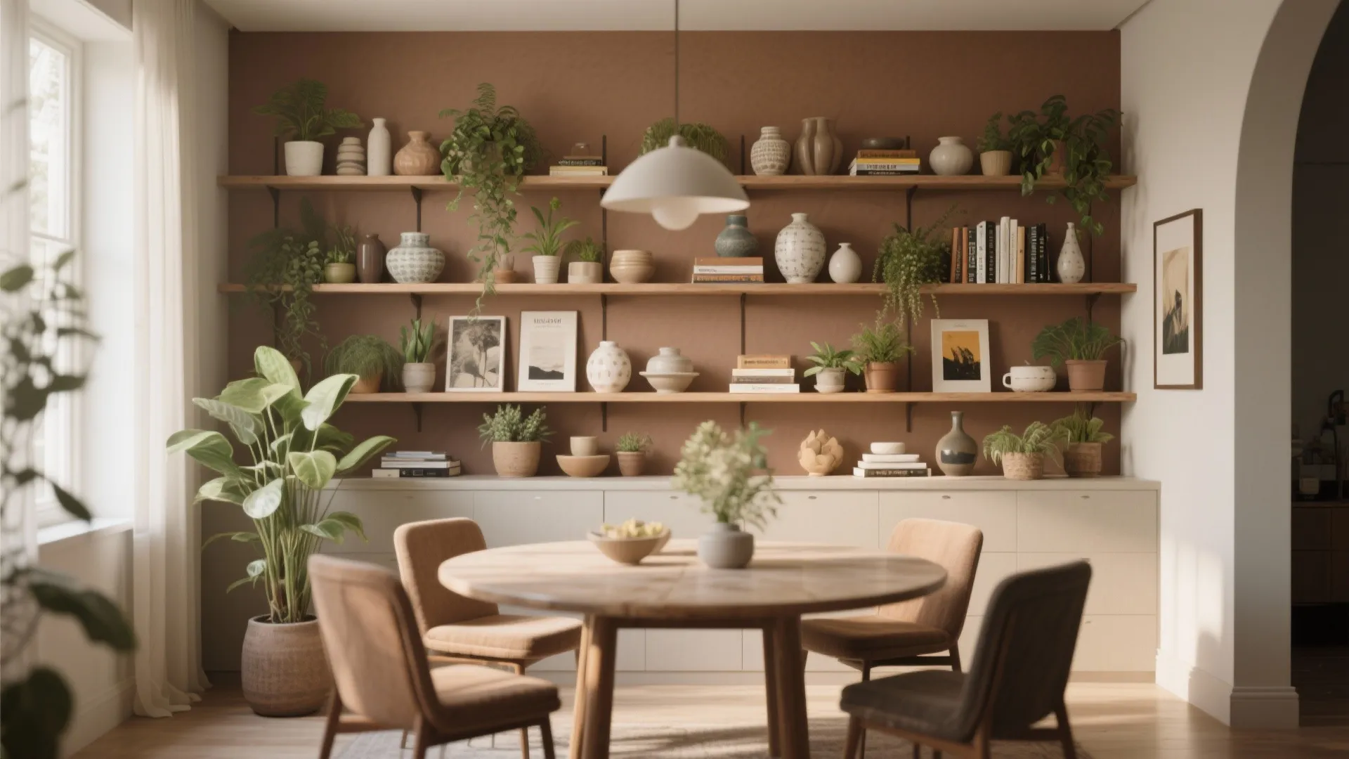 6. Built-In Shelves with Decor