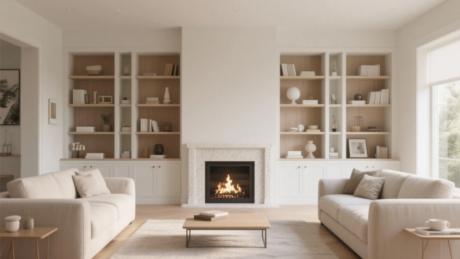 4. Built-in Shelving Symmetry