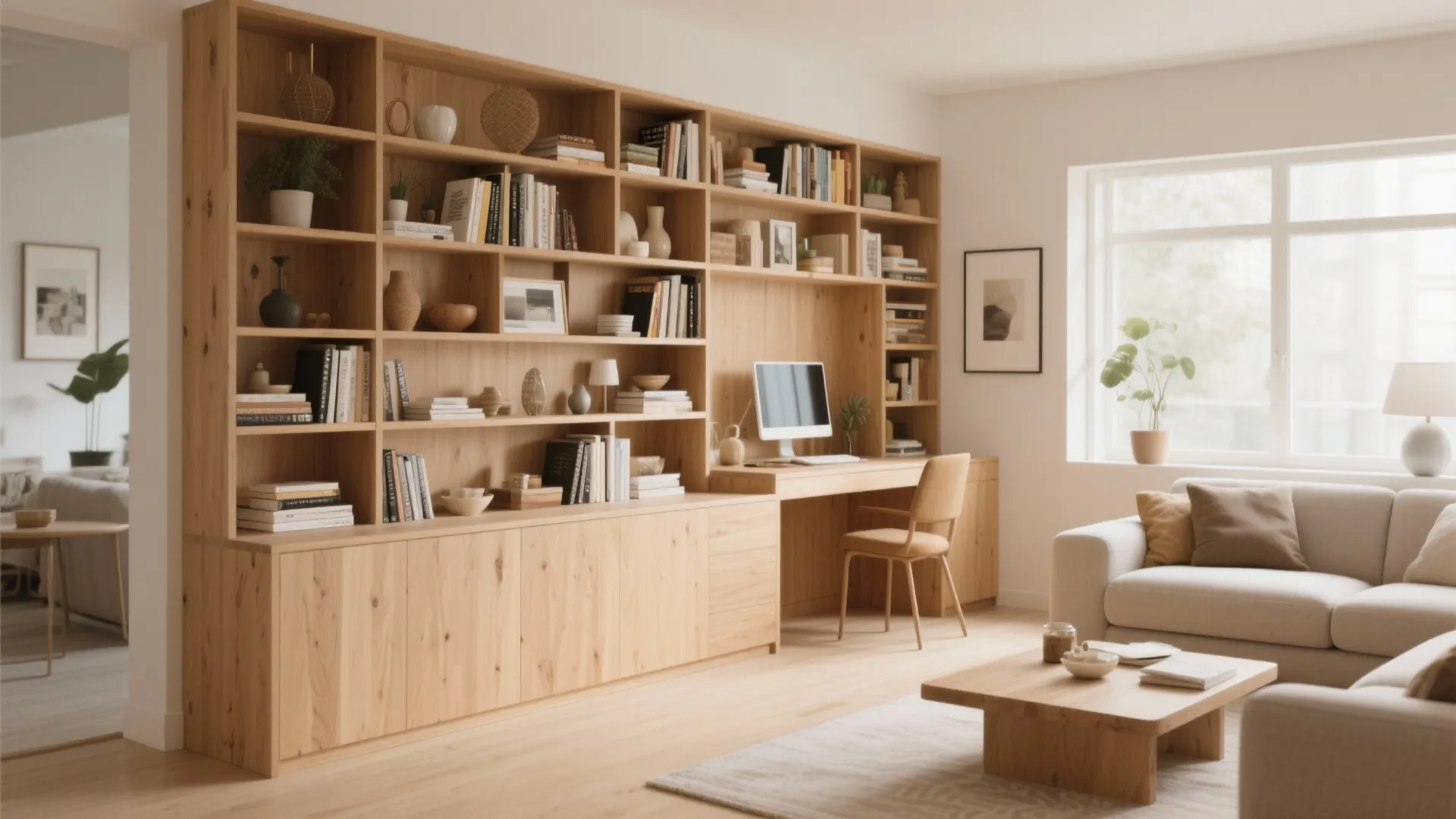 8. Built-In Shelving in the Short Arm