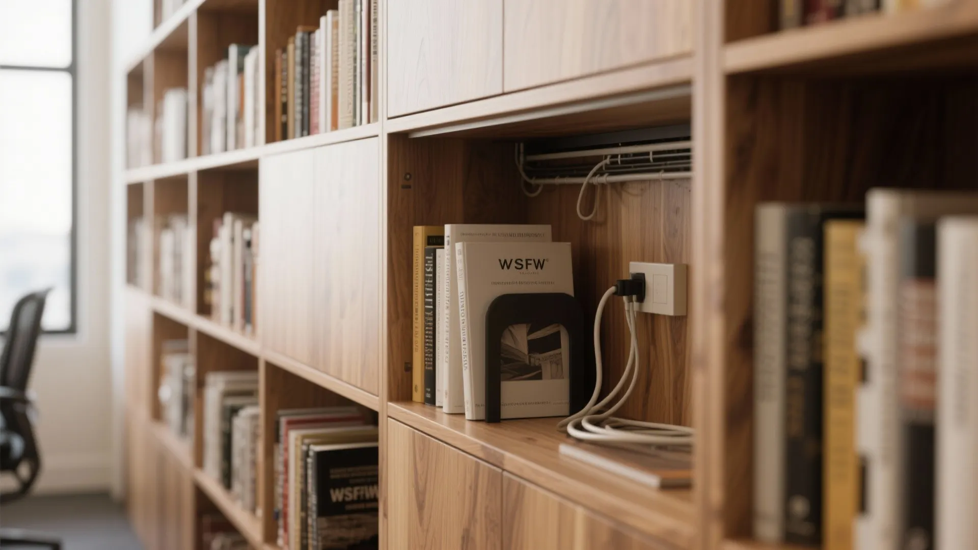 1. Built-in Shelves with a Twist