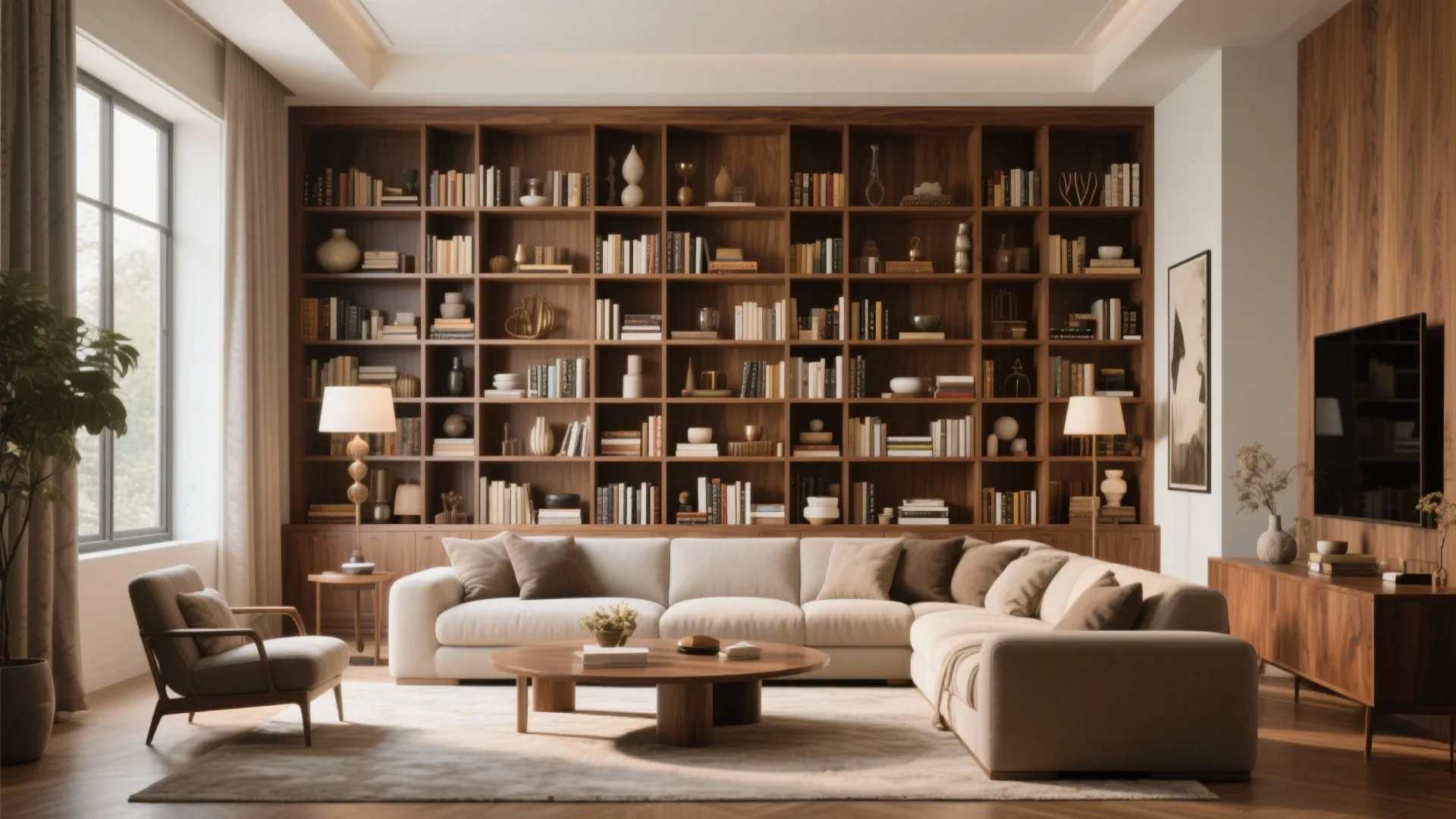 9. Built-In Storage Walls