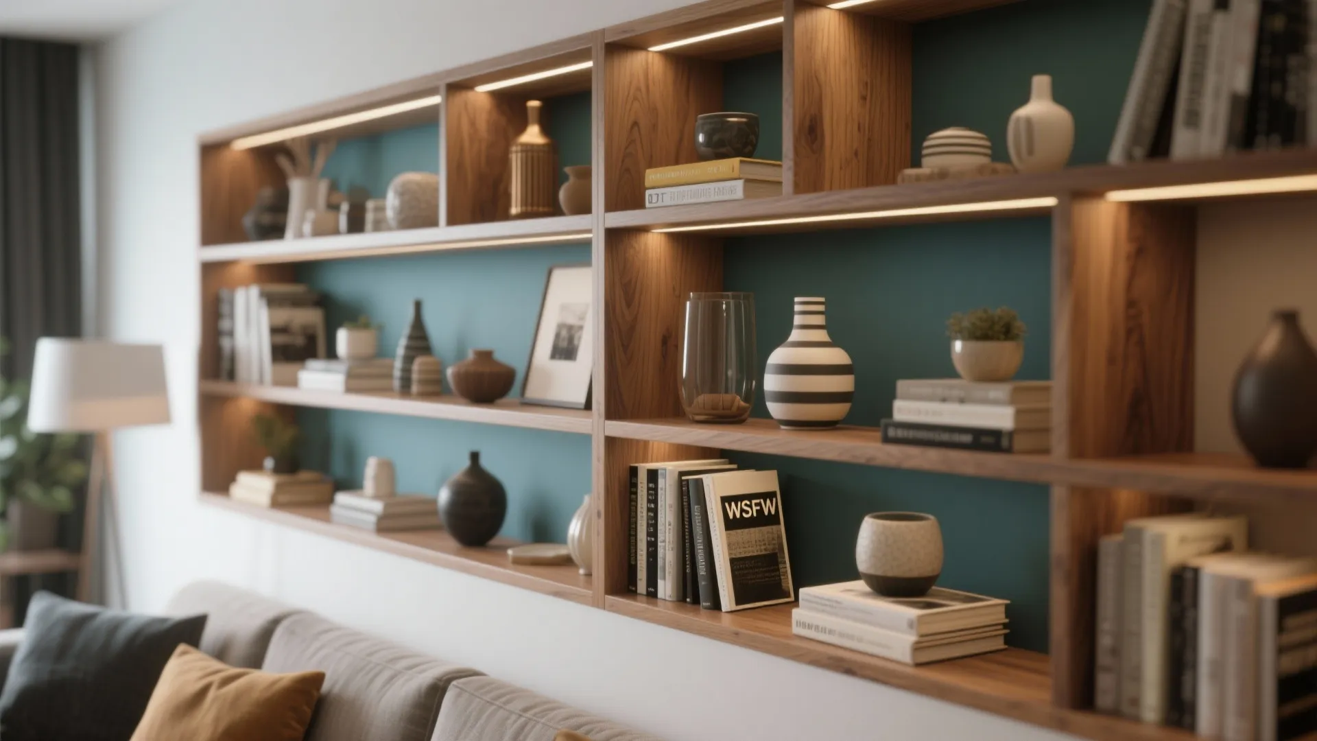 5. Built-in Wall Shelving