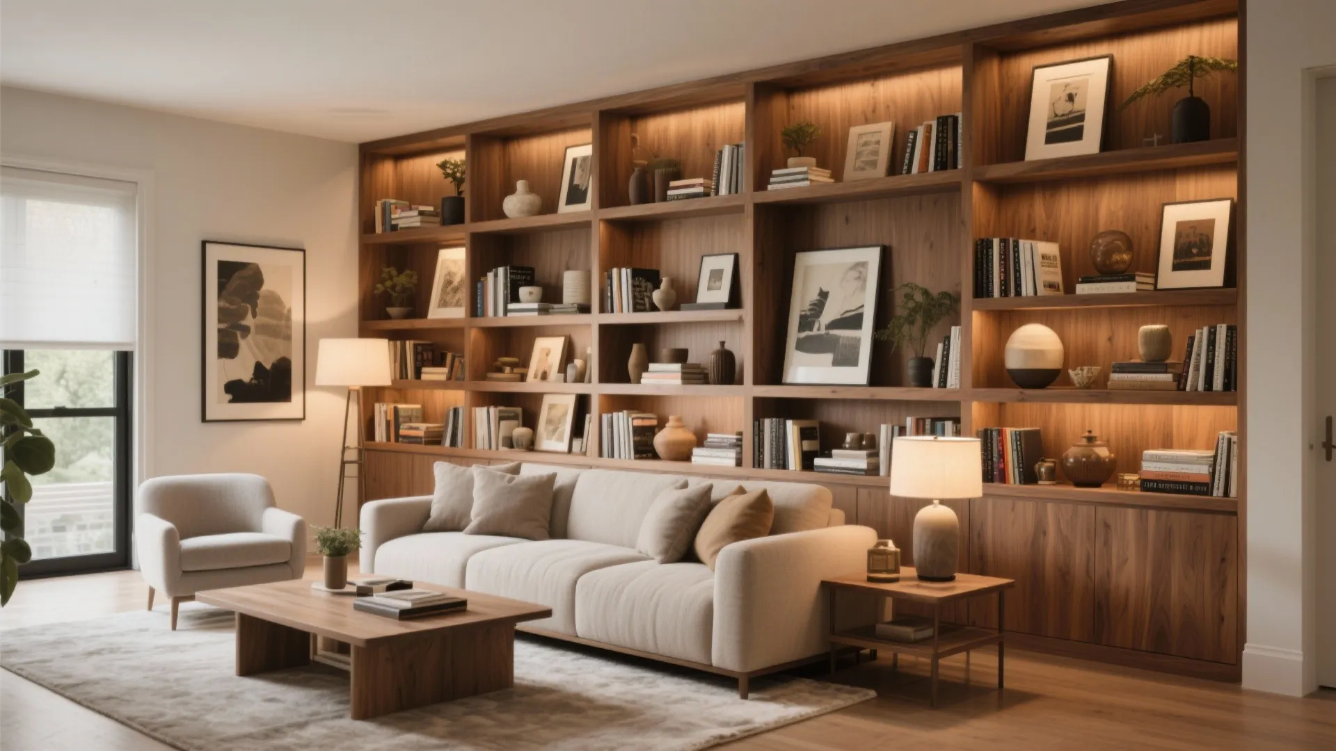 4. Built-In Shelving for Storage and Display