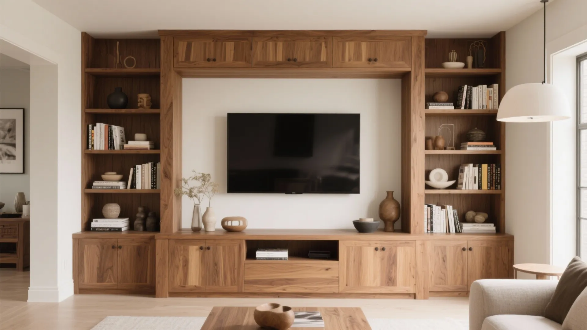 8. Built-in shelving and storage