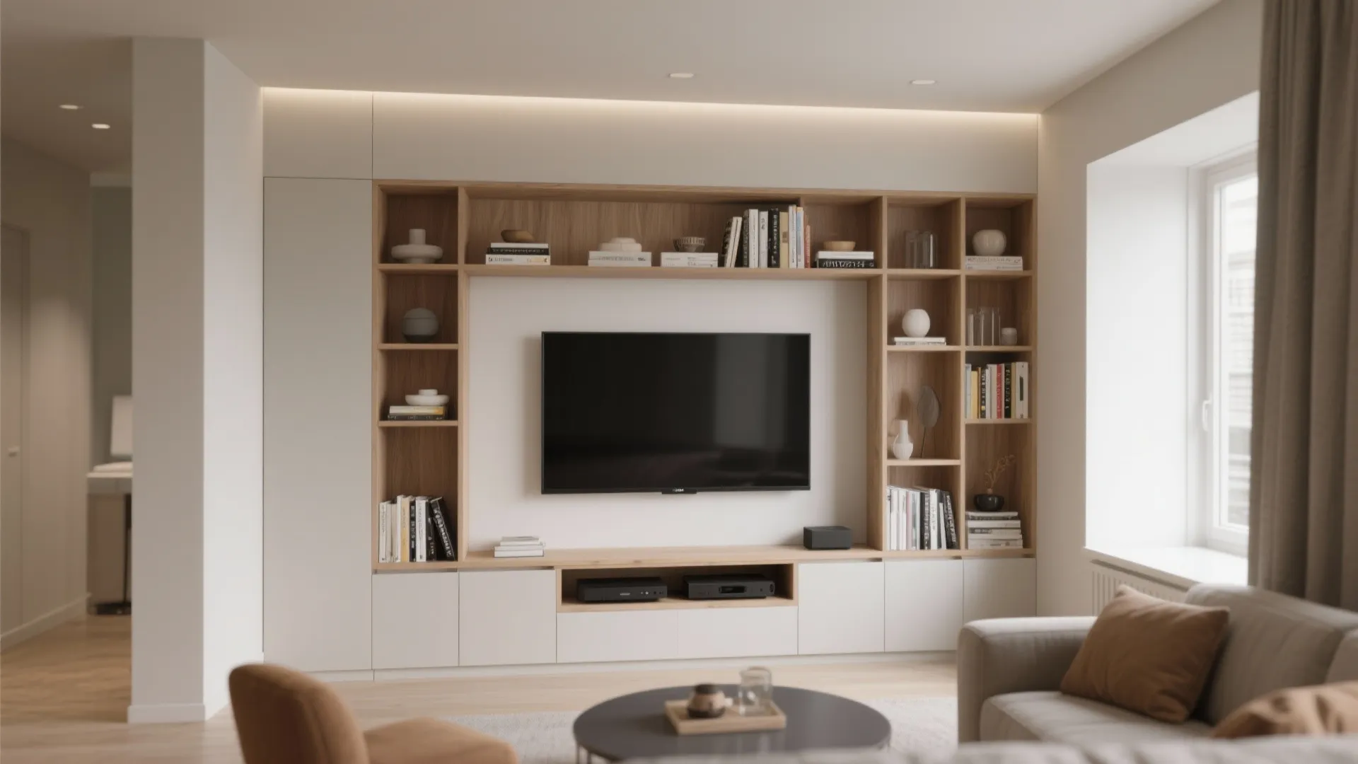 5. Built-in Wall Shelving