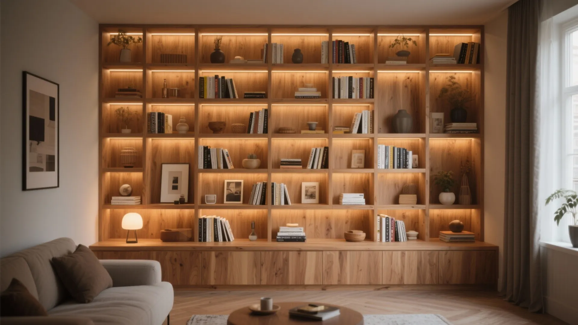 Built-In Shelving Accent