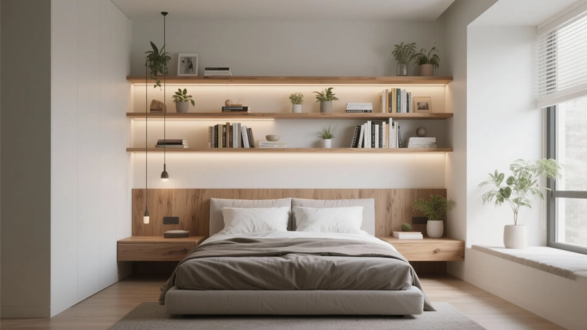Built-in Shelving Walls