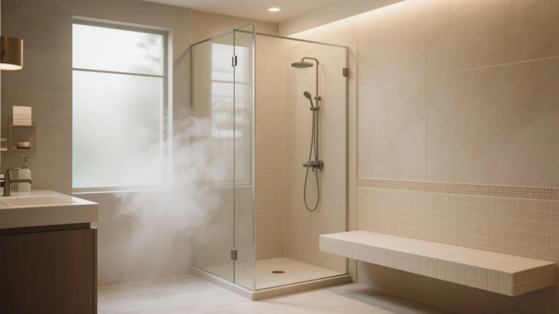 Built-in Shower Bench