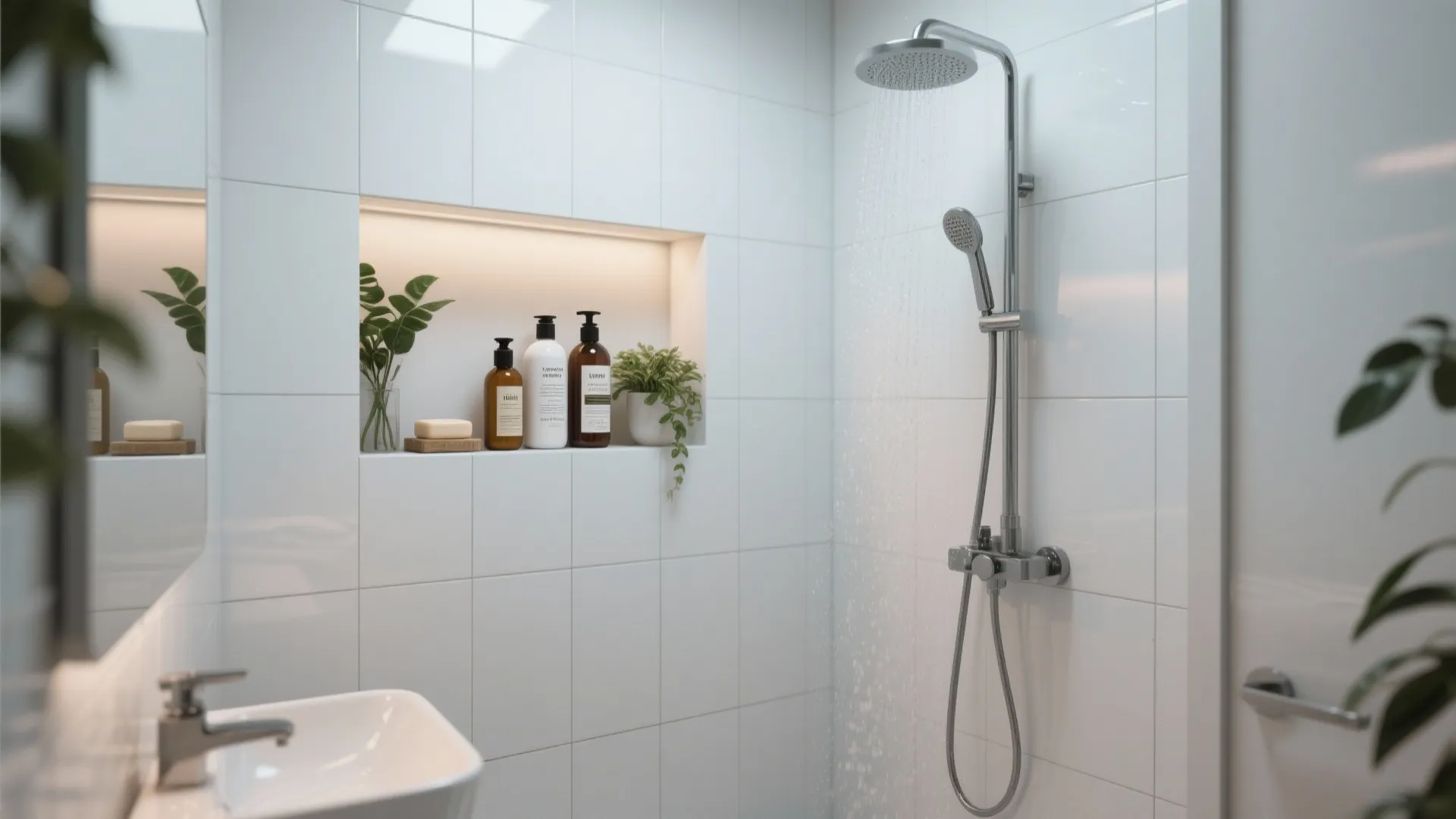 4. Built-in Niches in the Shower