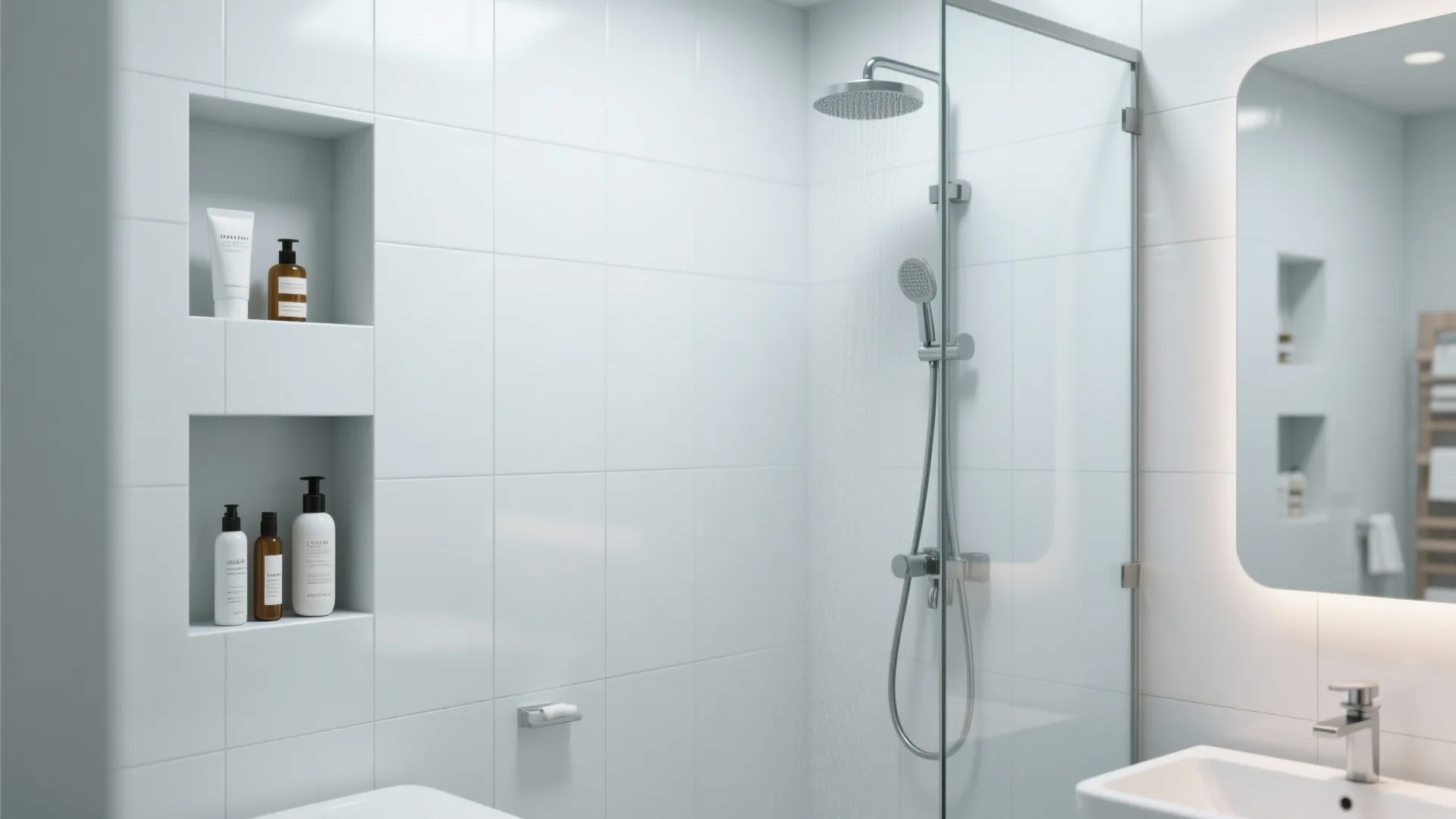 8. Built-In Shower Niches
