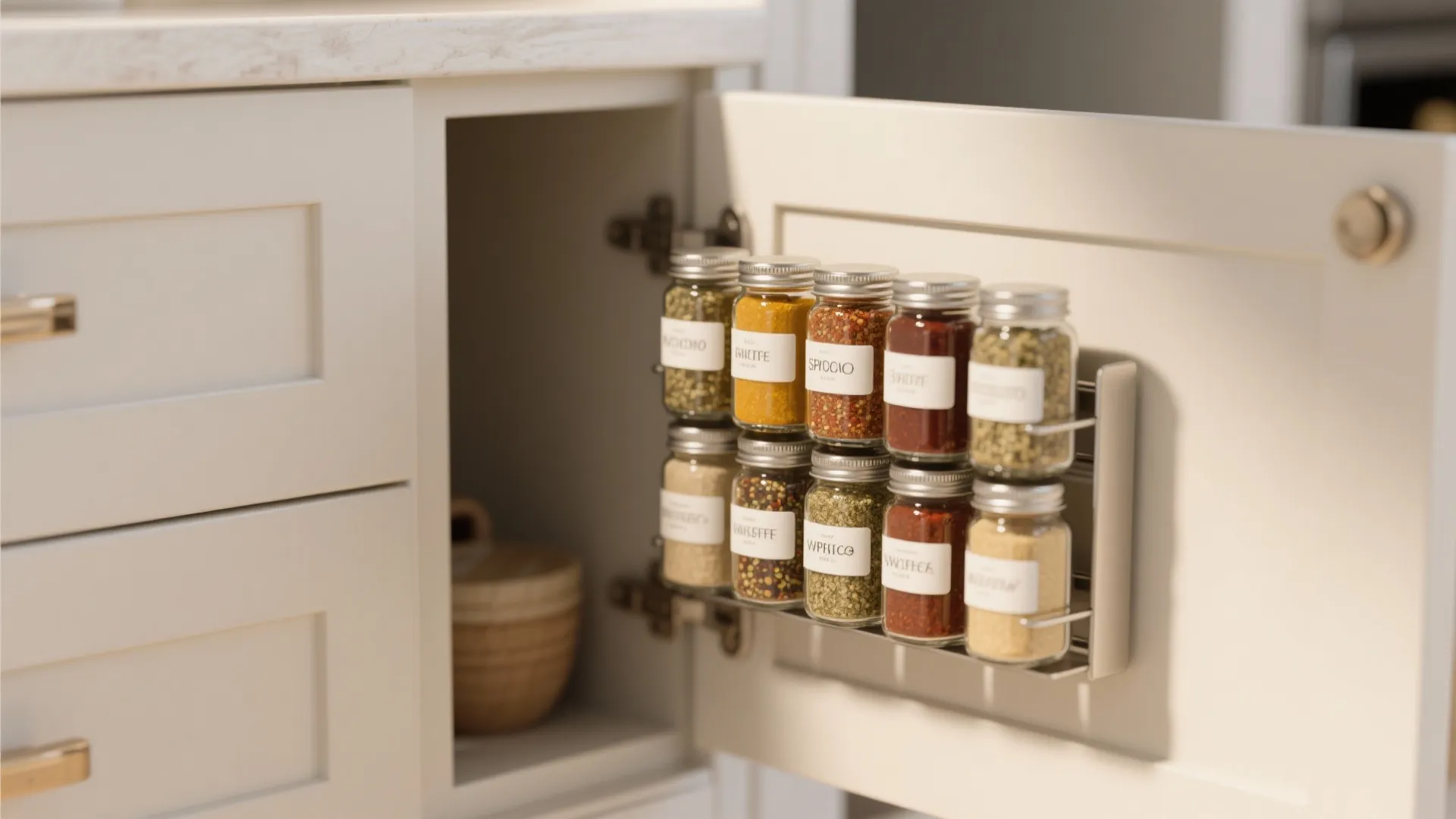9. Built-In Spice Racks