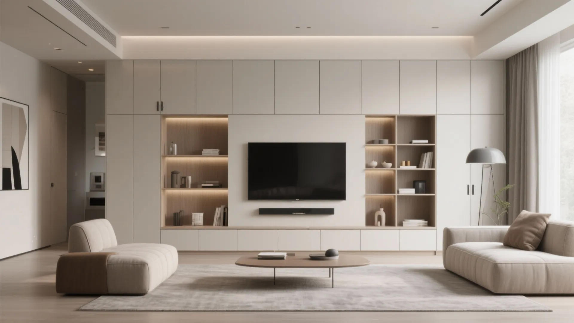 7. Built-In Storage Walls