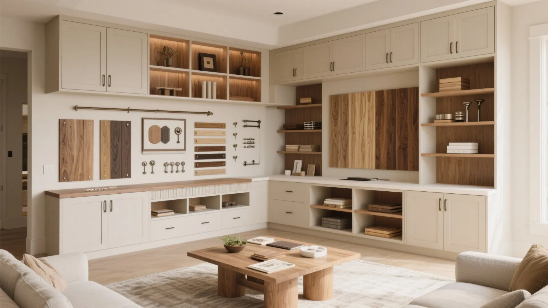 5. Built-In Storage Along Lower Wall