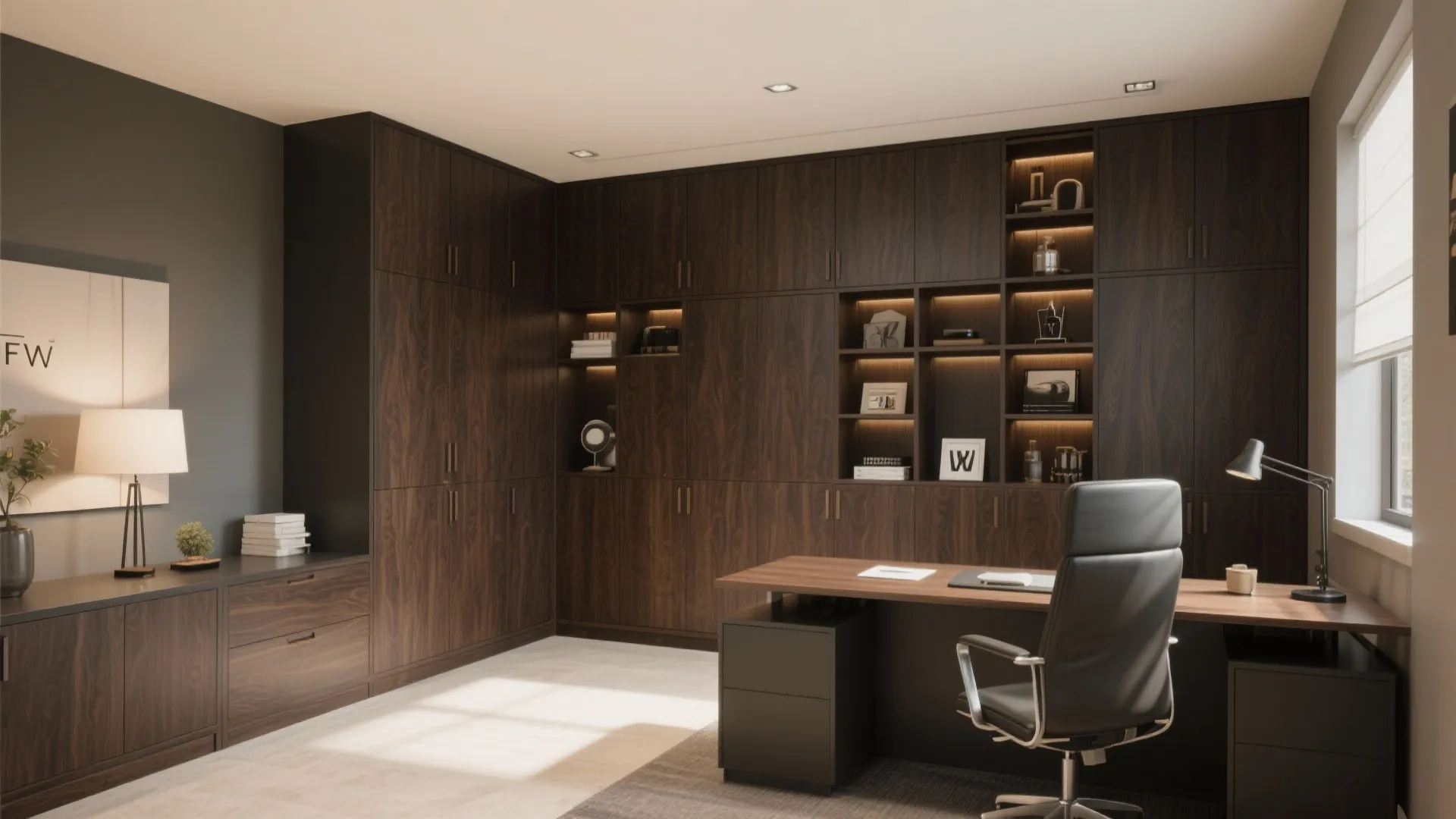 6. Built-In Storage Walls