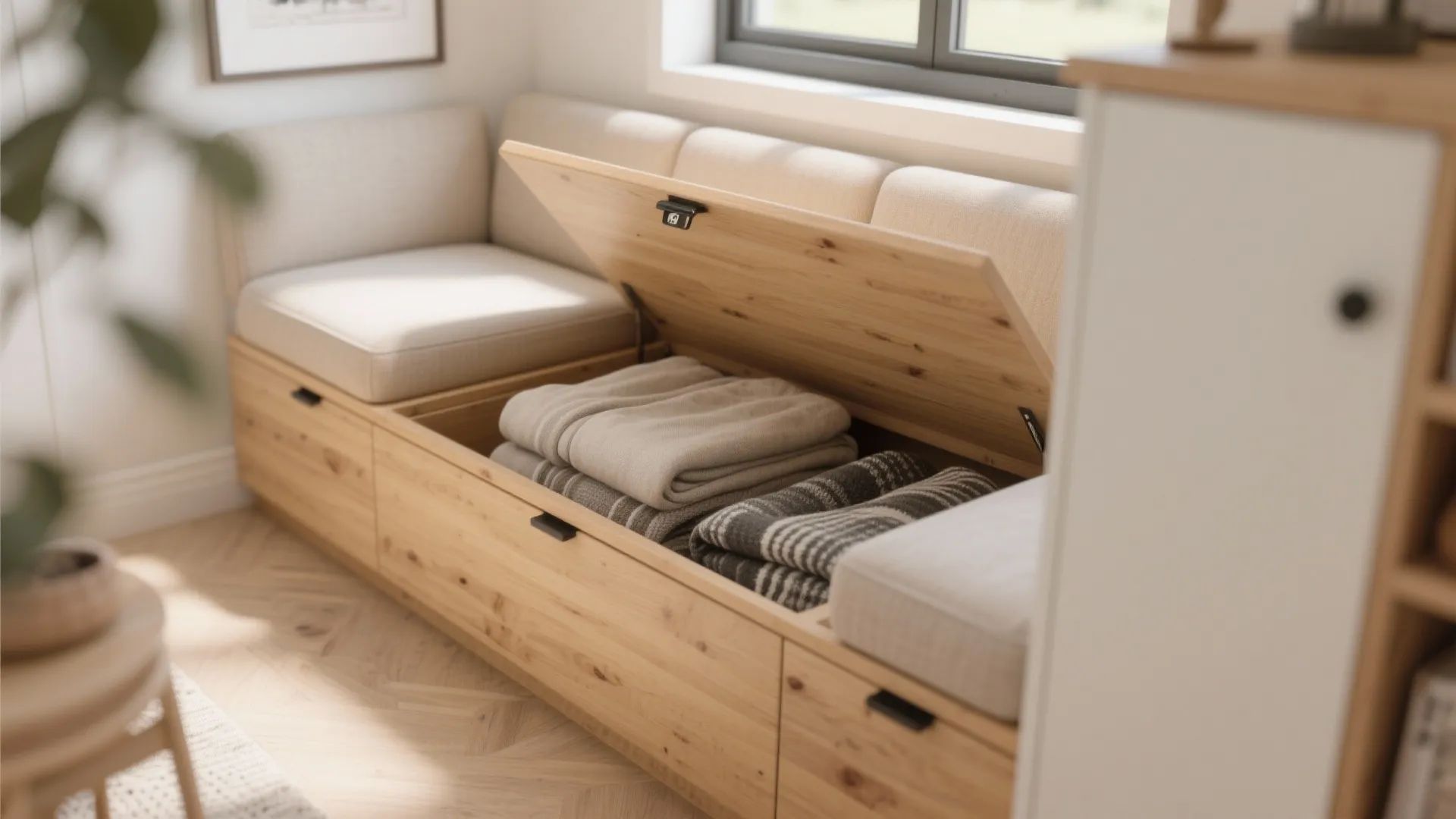 2. Built-In Storage Everywhere