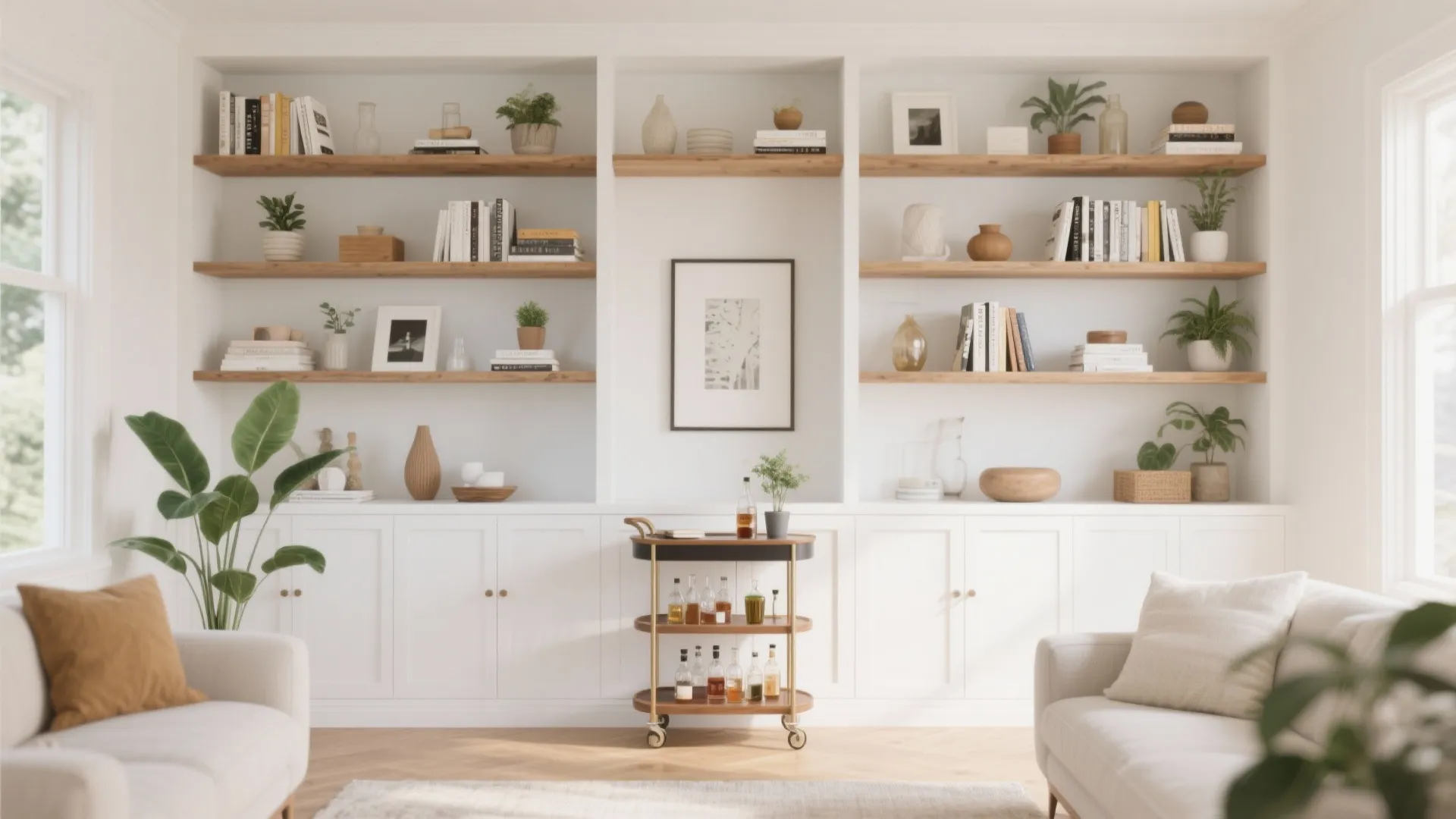 9. Mix of Built-In & Freestanding Storage