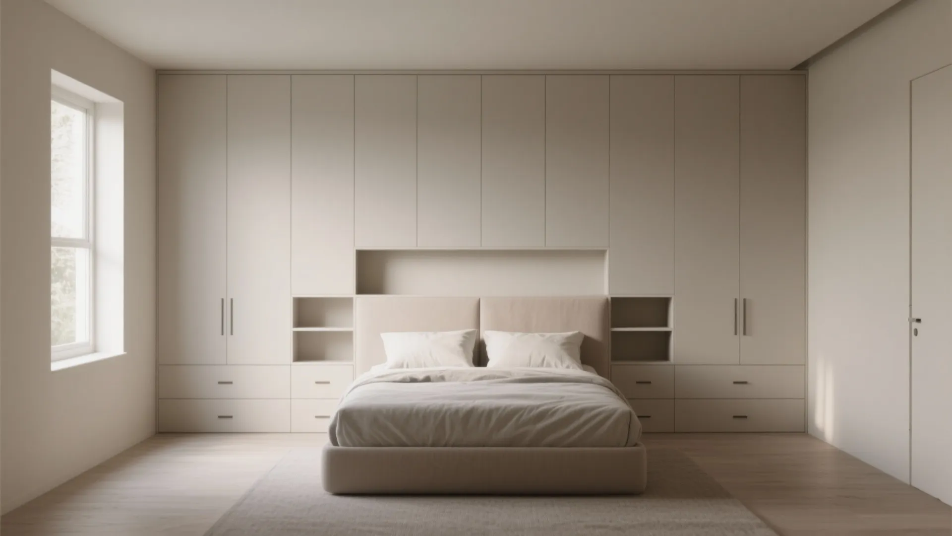 1. Minimalist Built-in Storage