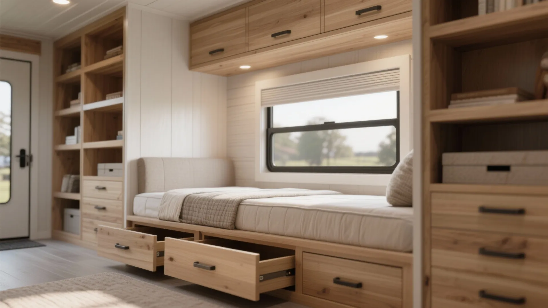 2. Built-In Storage Everywhere