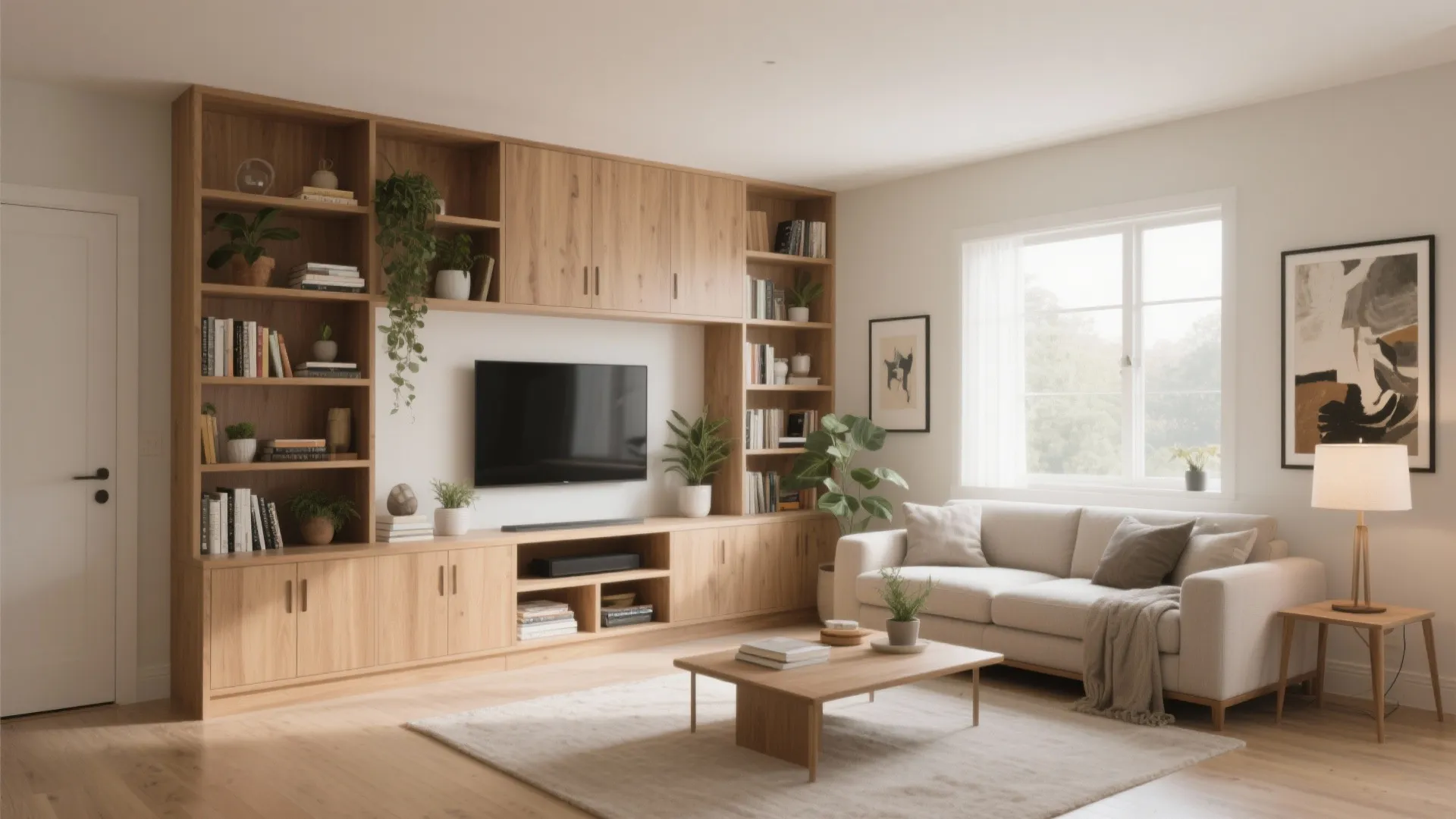 4. Built-in Storage Walls