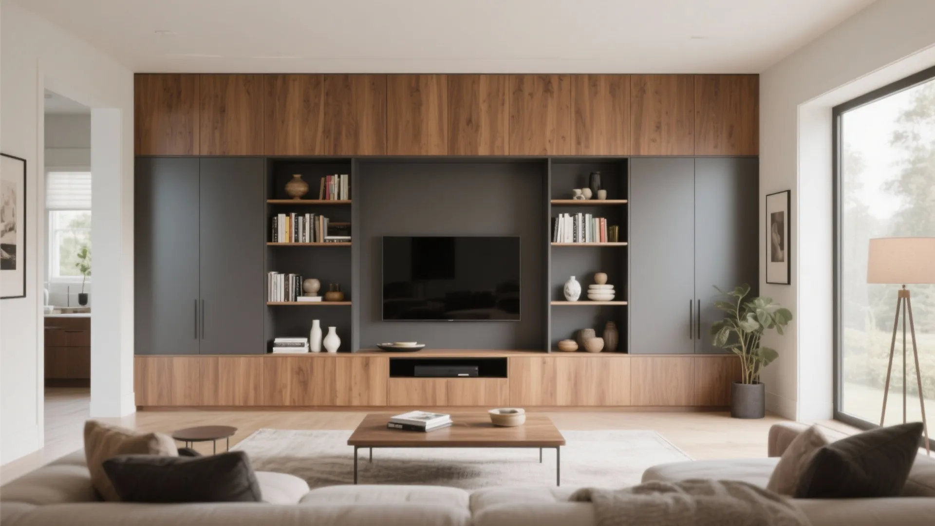 4. Built-in Storage Walls