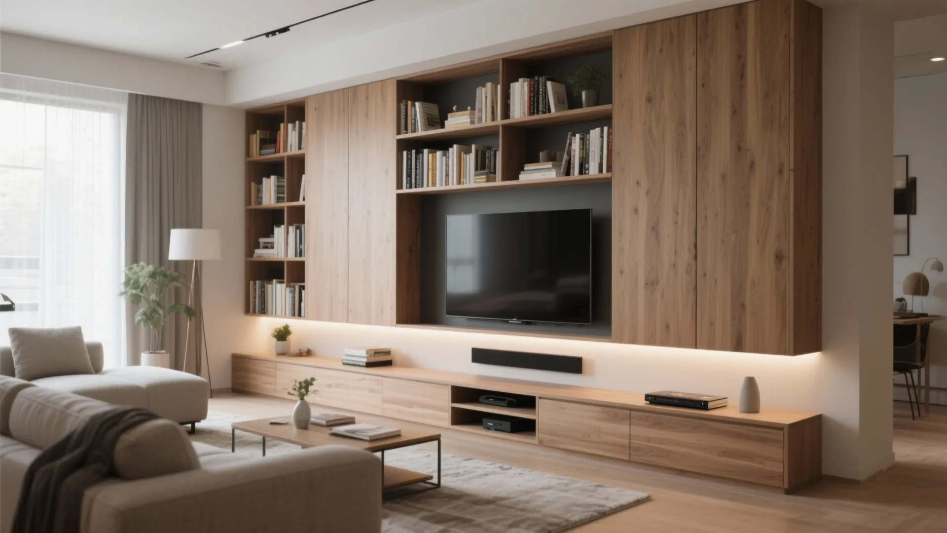 4. Built-In Storage Walls