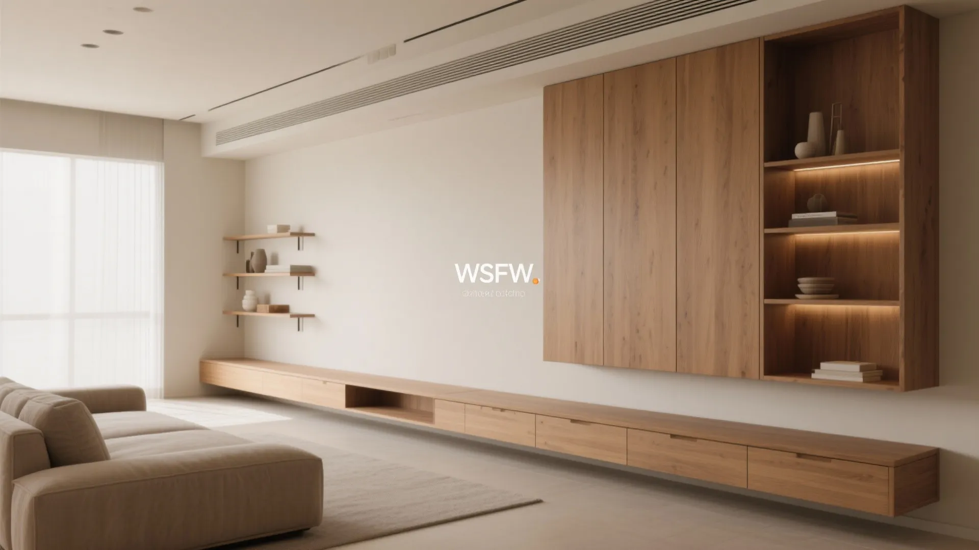 6. Built-in Storage along One Wall
