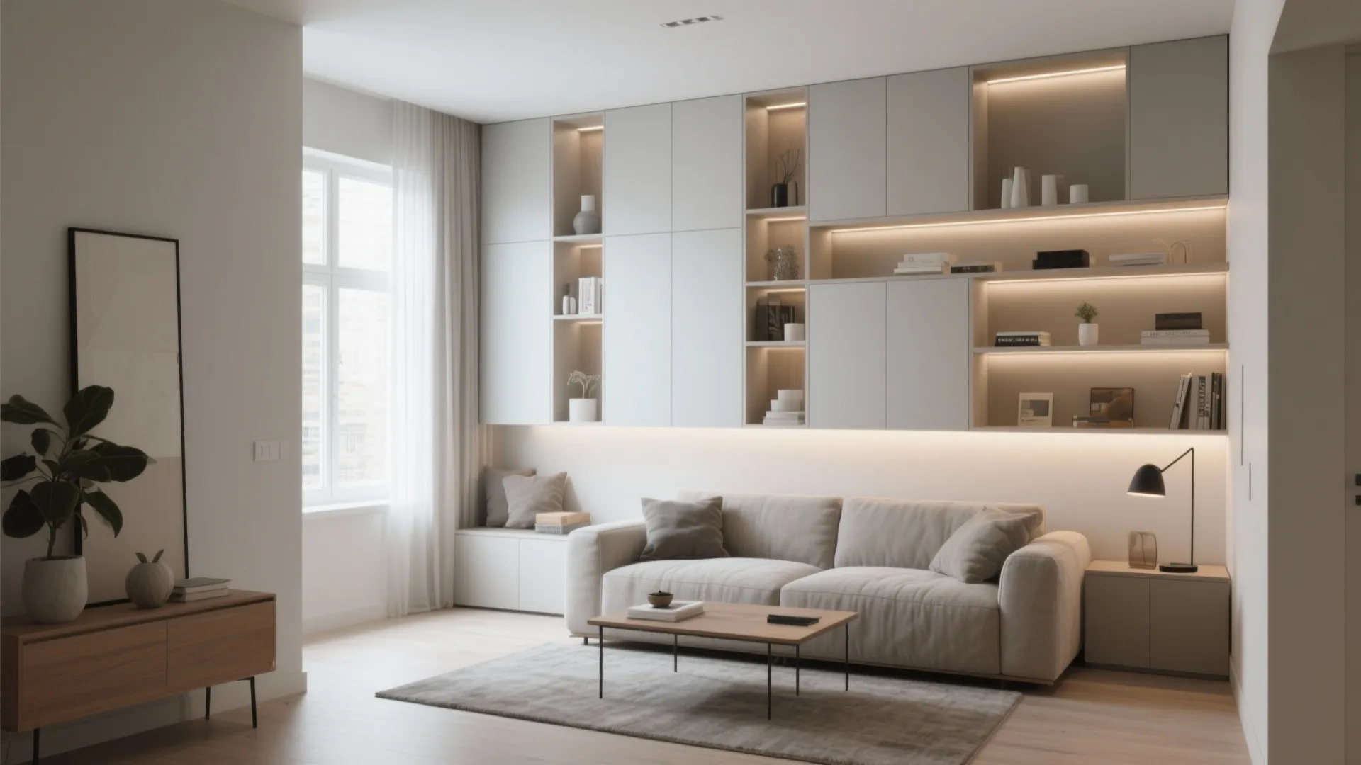 2. Built-In Wall Storage