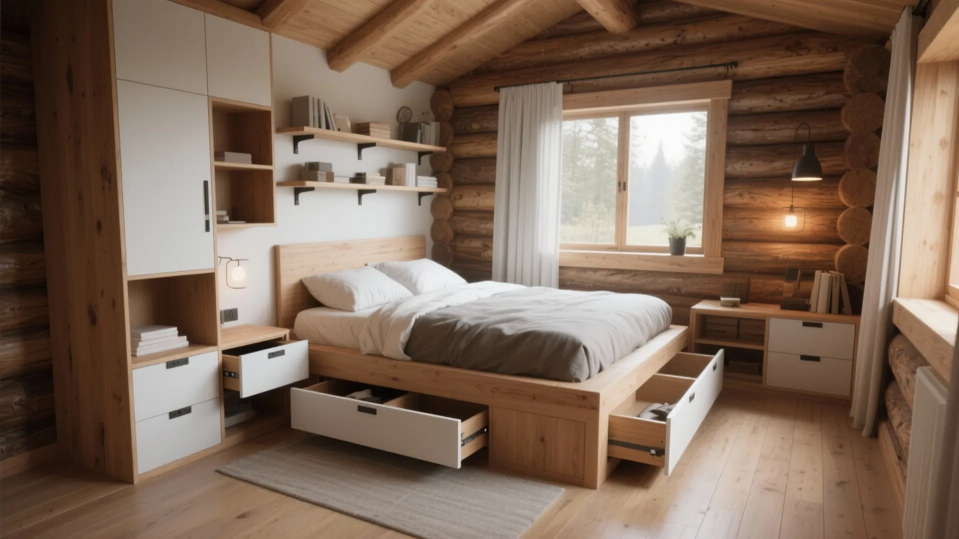 2. Built-in Storage to Maximize Footprint