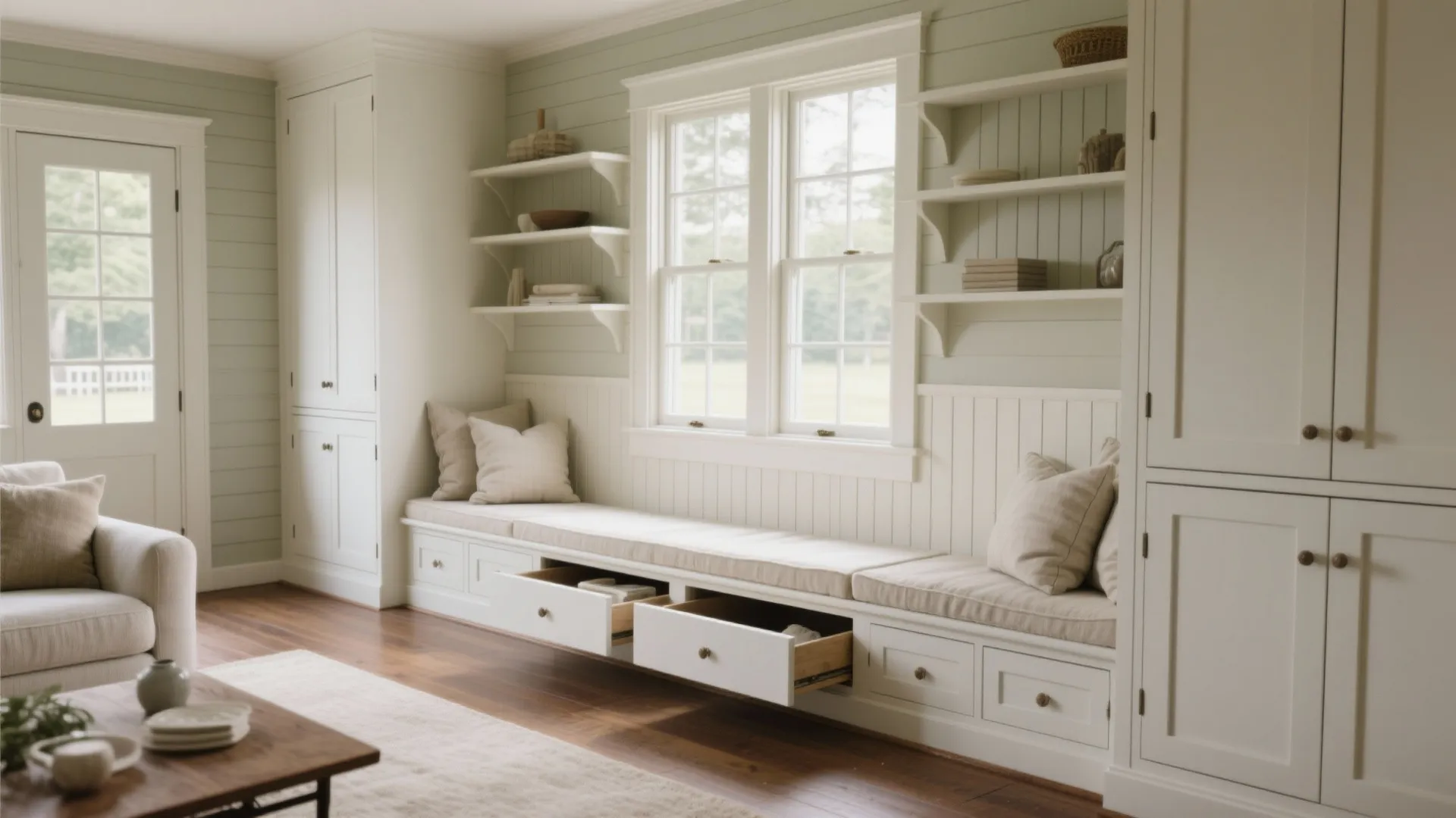 2. Use Built-in Storage That Reads Cape Cod