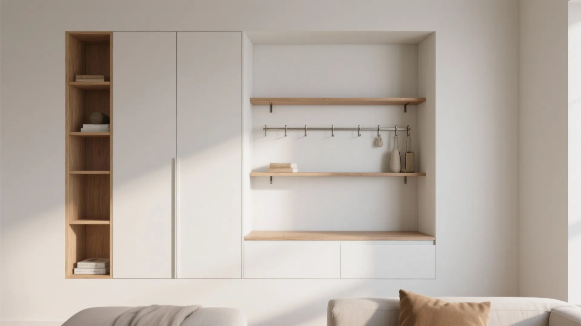 Minimalist Wall Storage That Looks Built-In