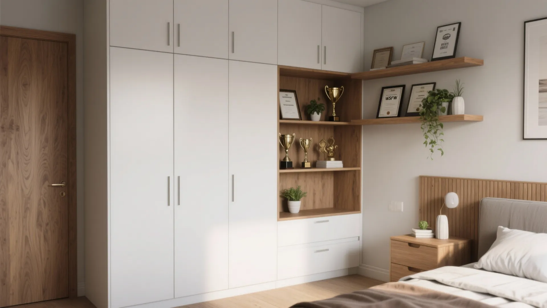 2. Built-in Storage Walls