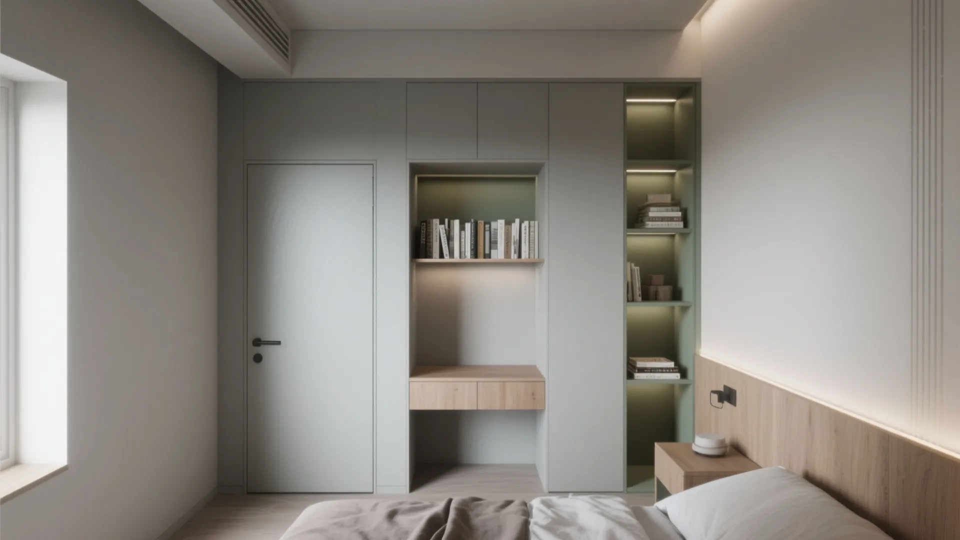 3. Built-in Storage that blends in