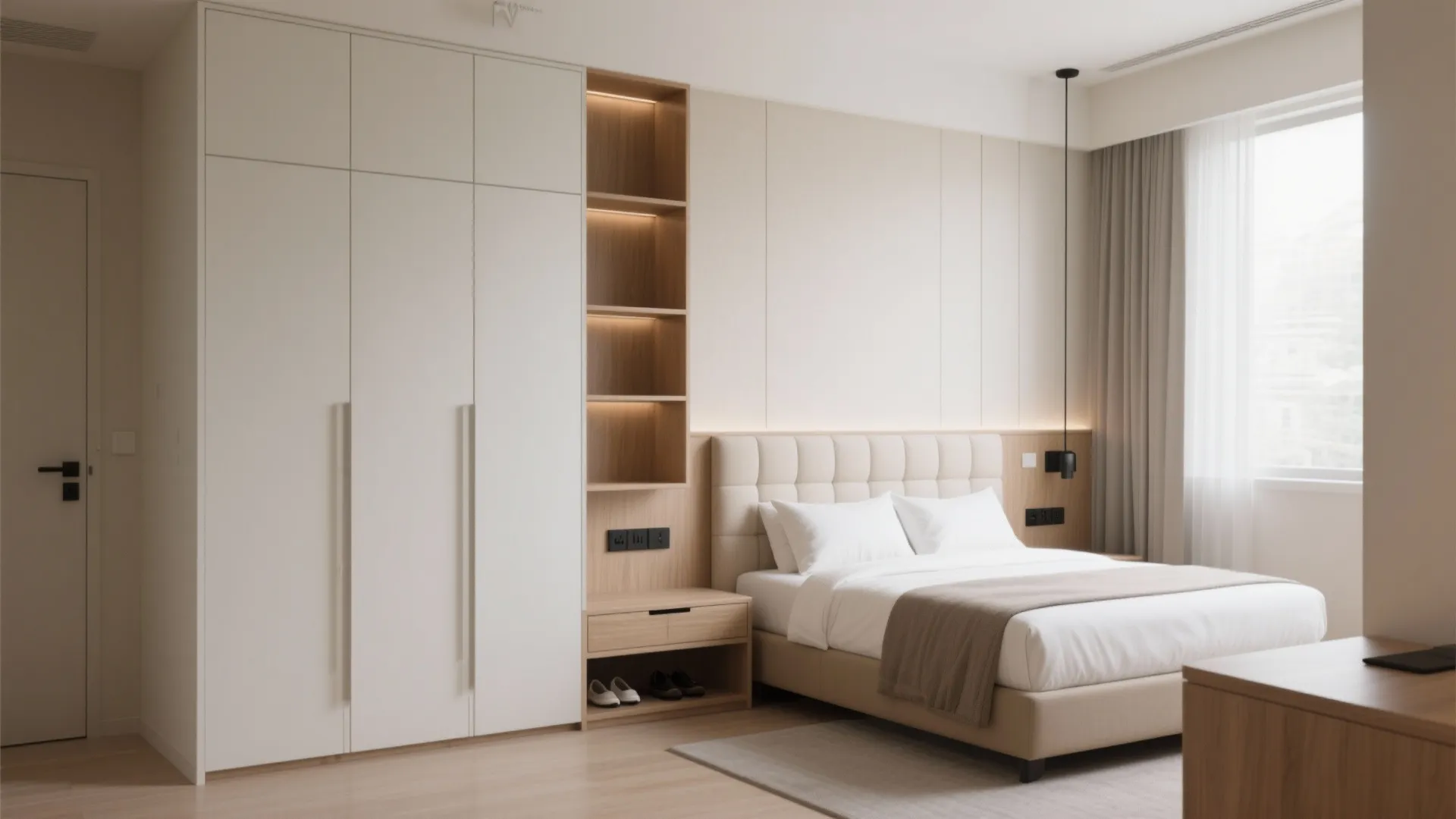 Minimalist Built-in Storage That Hides Clutter