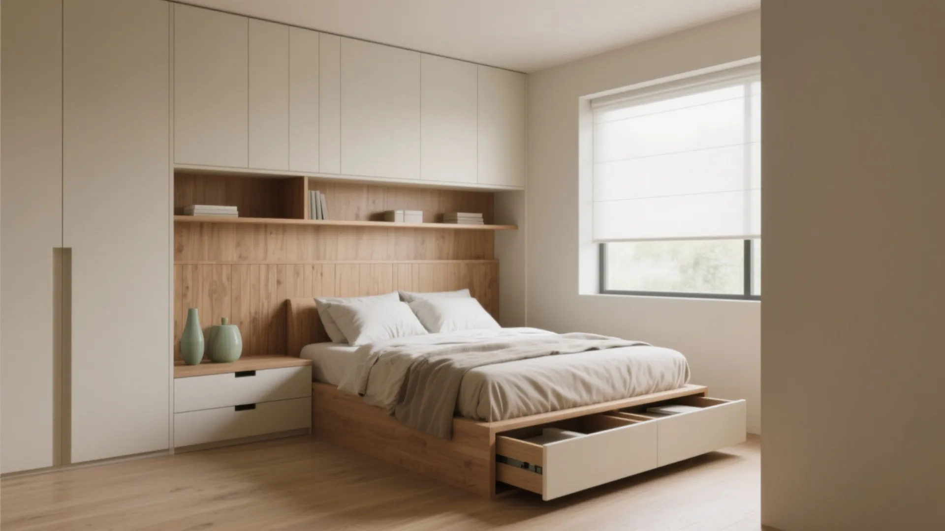 2. Built-in and hidden storage to declutter