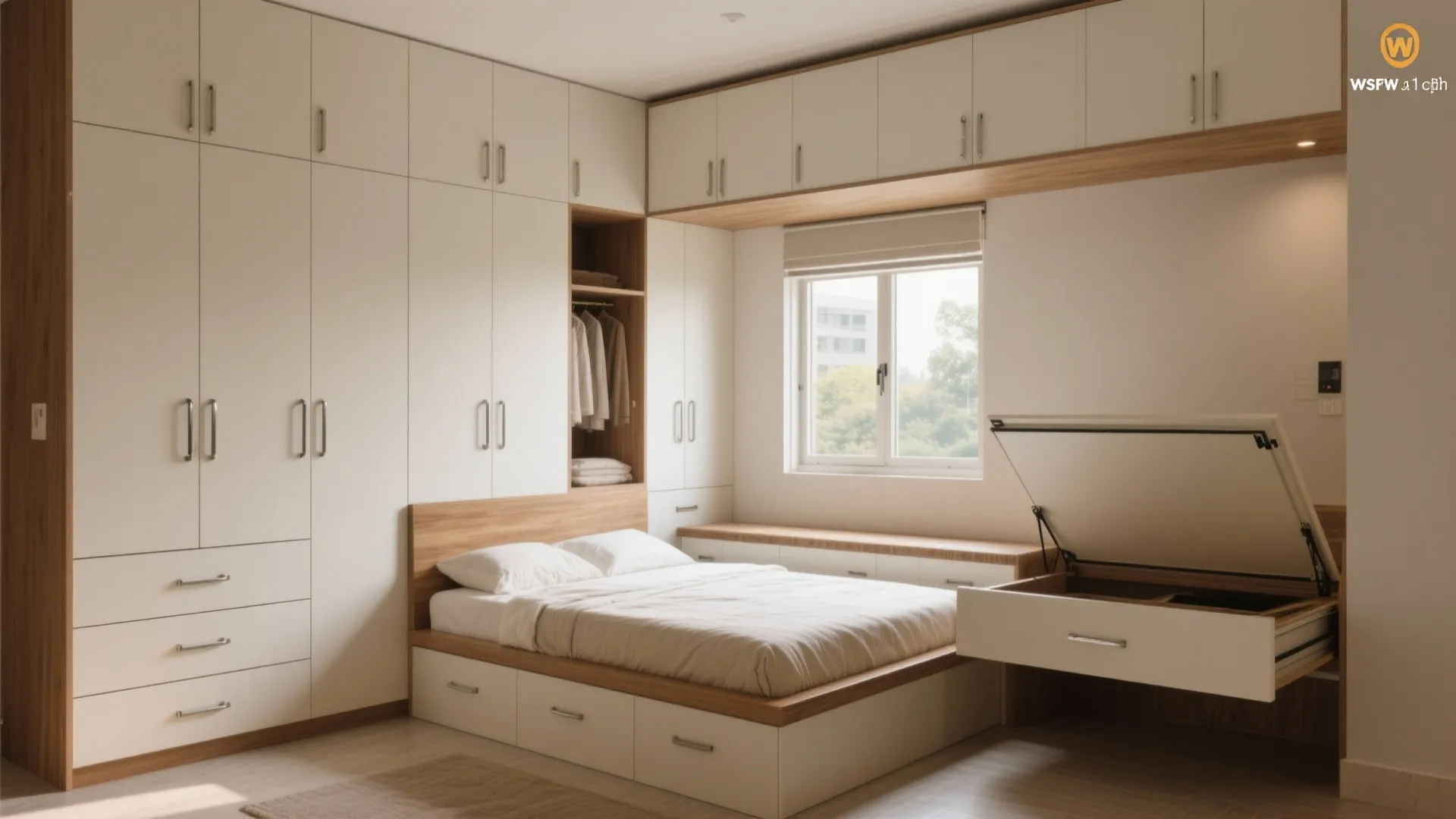 Built-in storage and invisible lofts