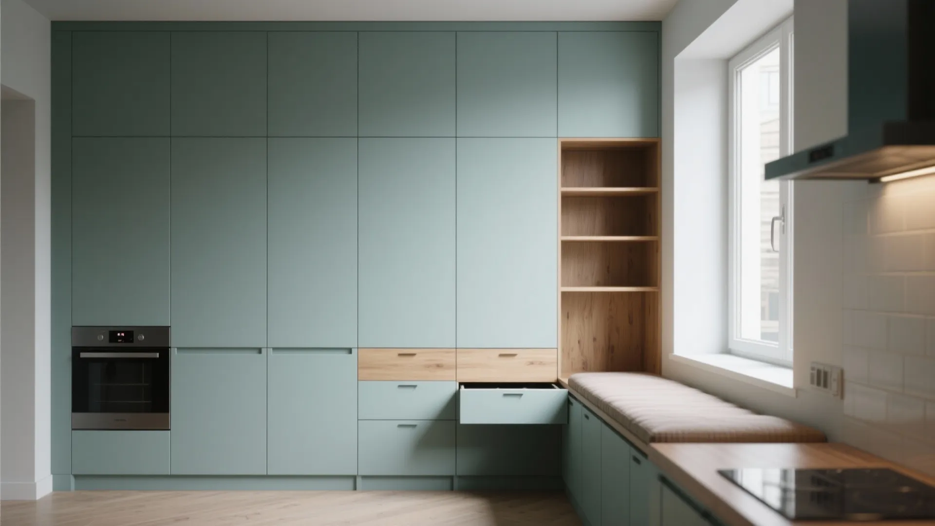 2. Built-in storage that feels custom