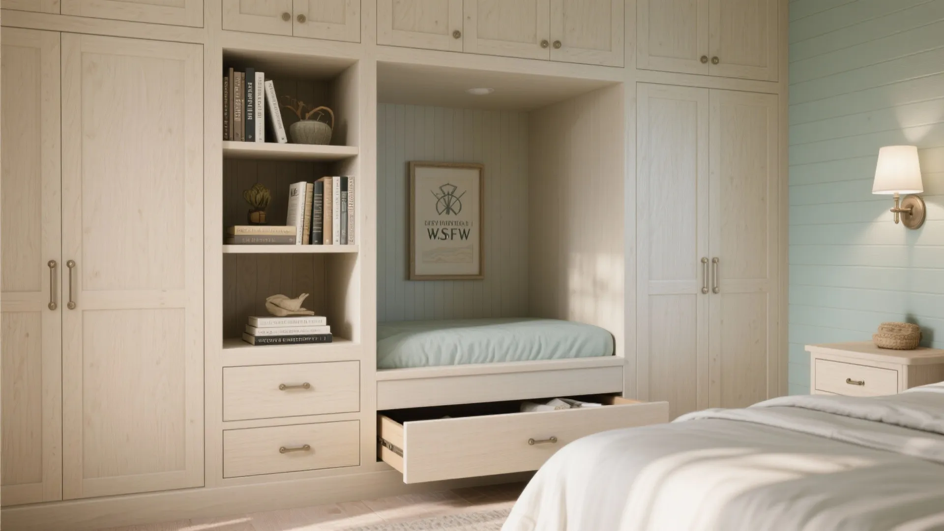 3. Built-in storage that disappears