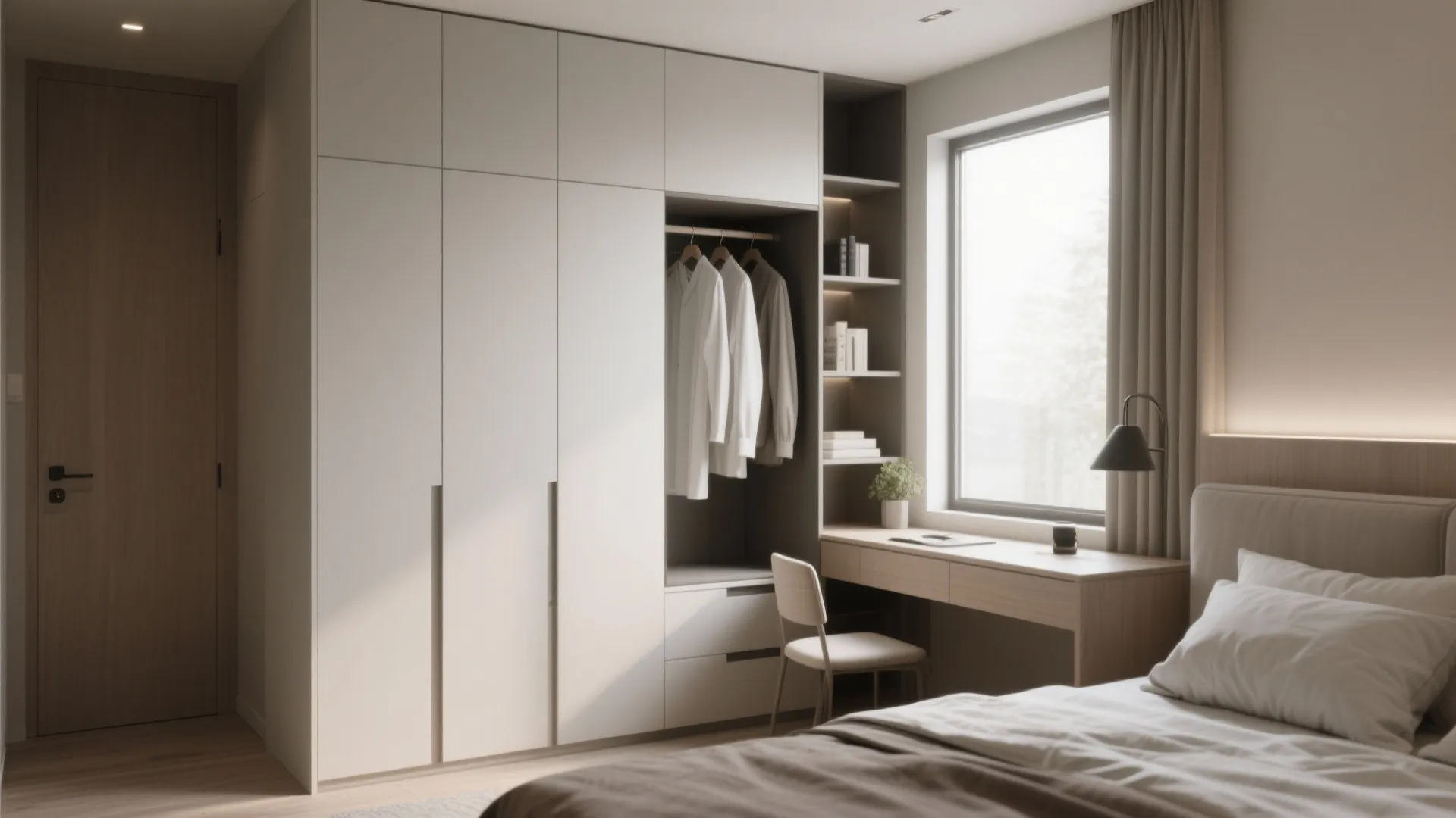 4. Built-in storage that disappears