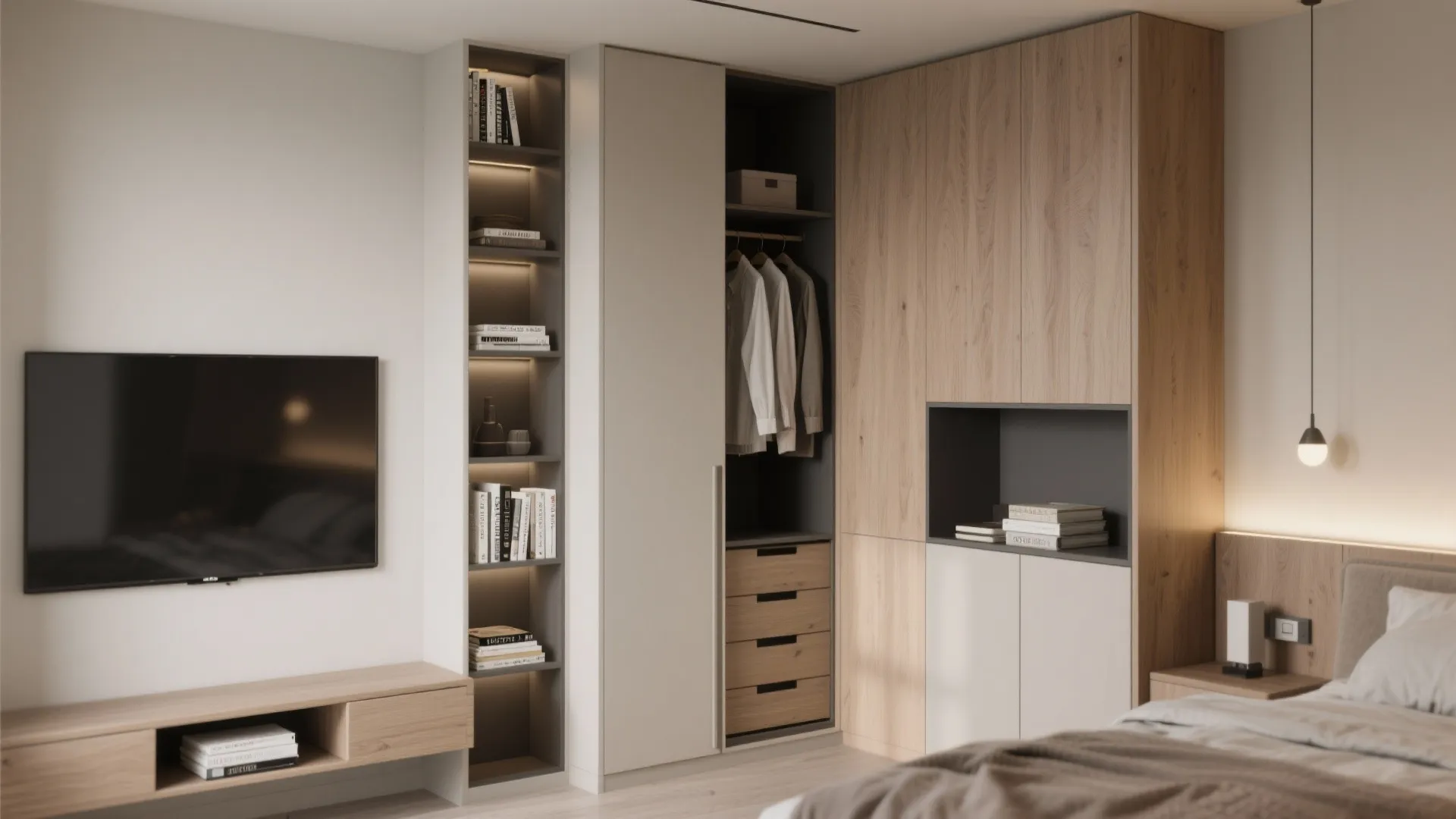 5. Built-in storage and vertical solutions