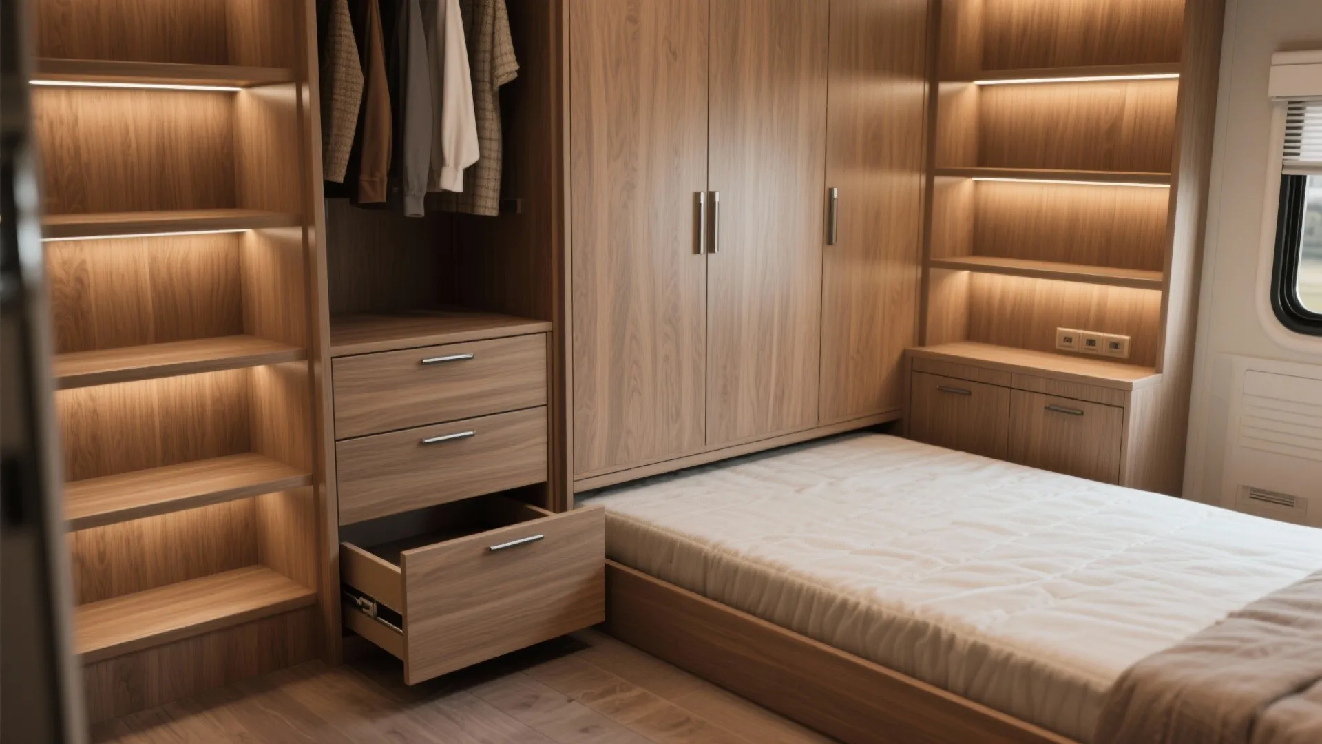 4. Built-in storage and vertical solutions