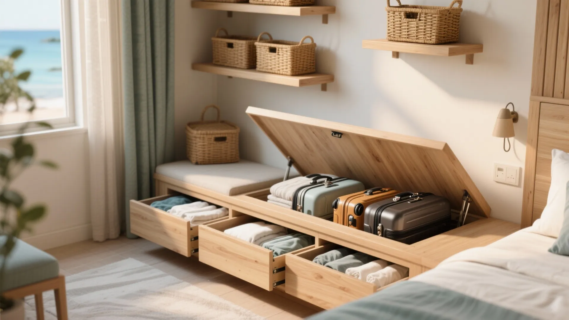 3. Use built-in storage to reduce clutter
