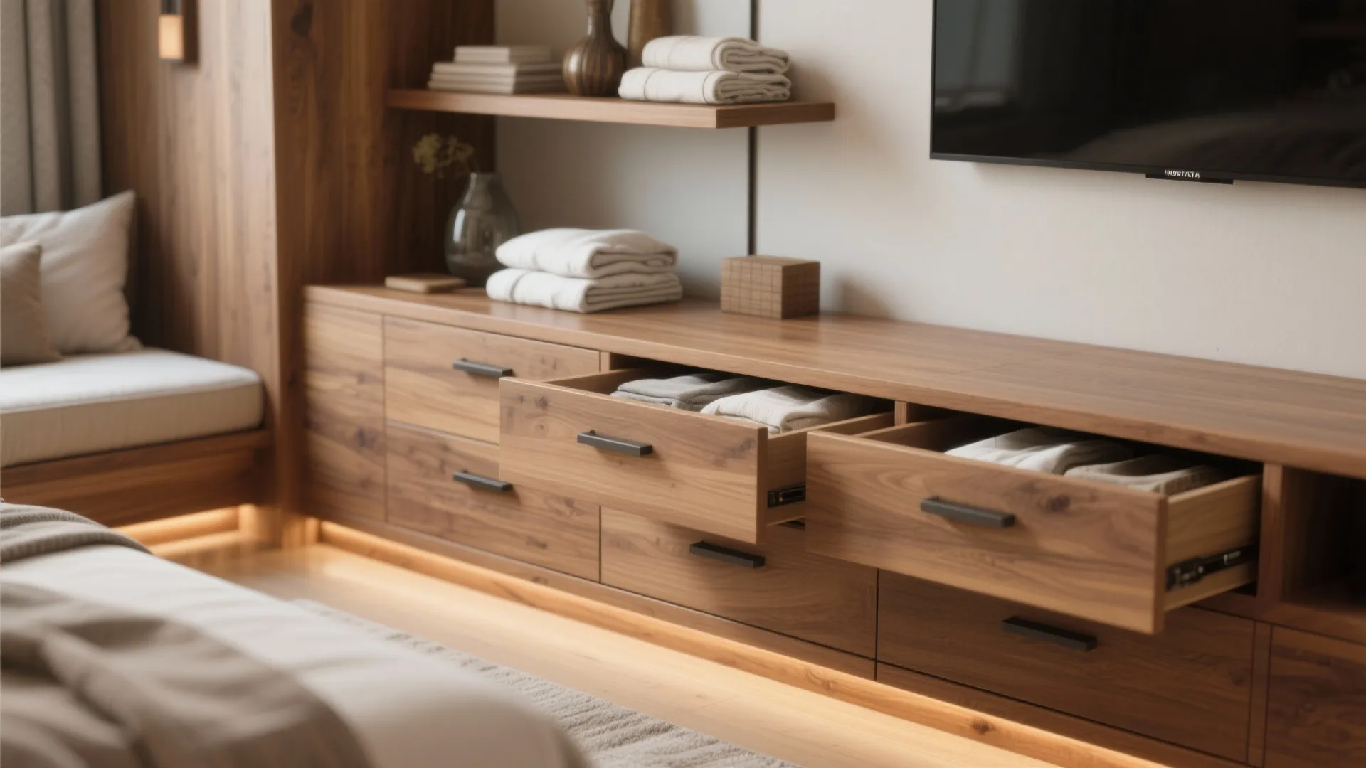 2. Built-in storage that feels custom