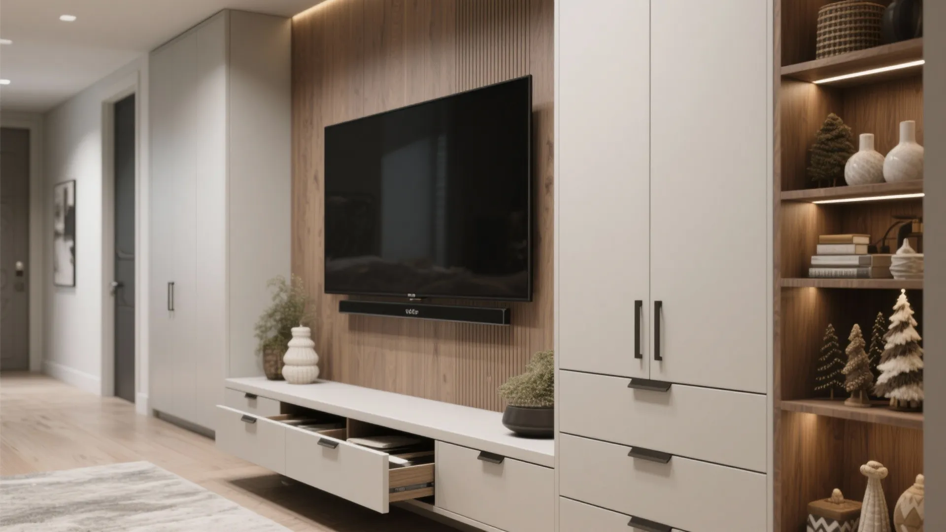 2. Built-in multifunctional storage