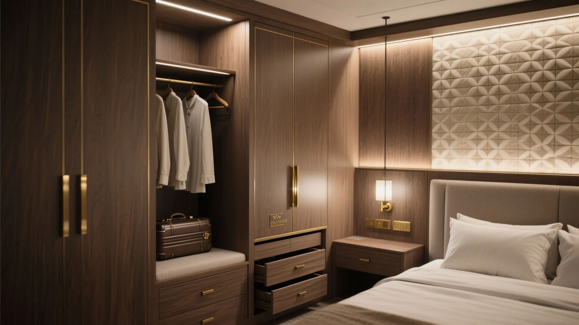 2. Built-in storage that hides clutter and preserves character