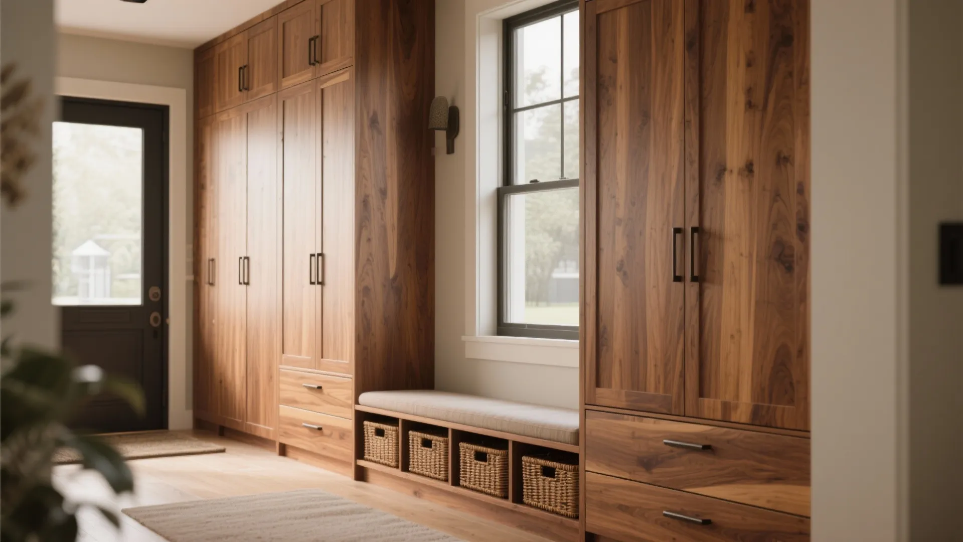 2. Built-in storage that hides clutter