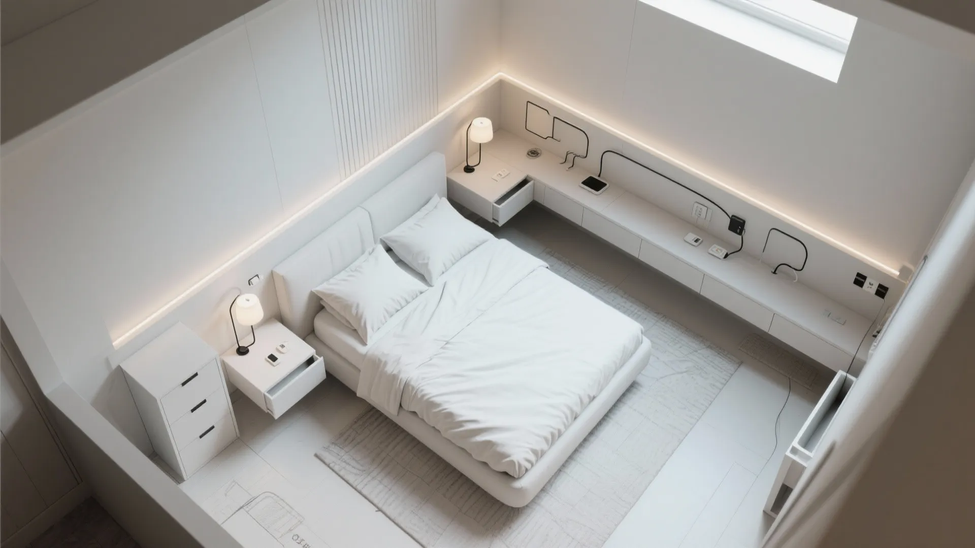 4. Create Built-In Night Storage for a Sleek Look