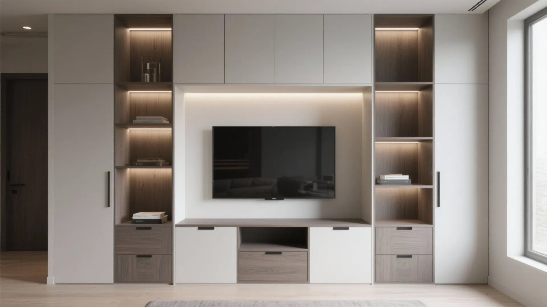 2. Built-in storage that looks custom